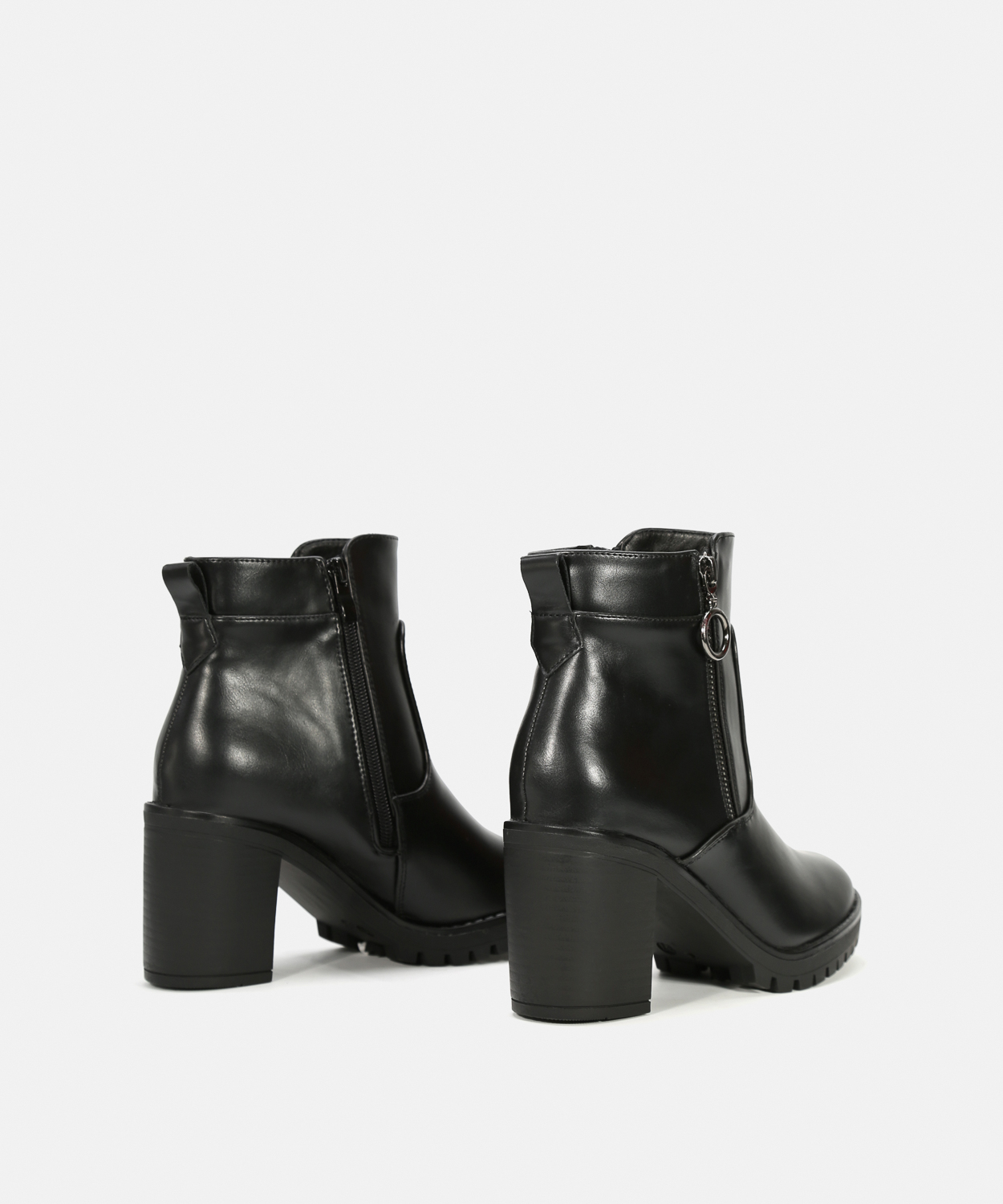 Botines tacón cremallera externa image number null